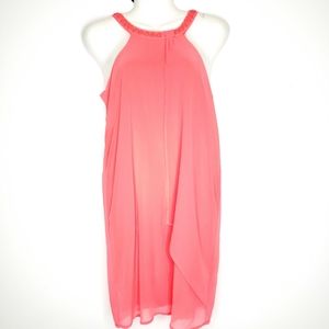 Bisou Bisou Coral Cocktail Dress